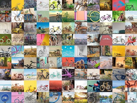 RAVENSBURGER Puzzle 99 jízdních kol 1500 dílků