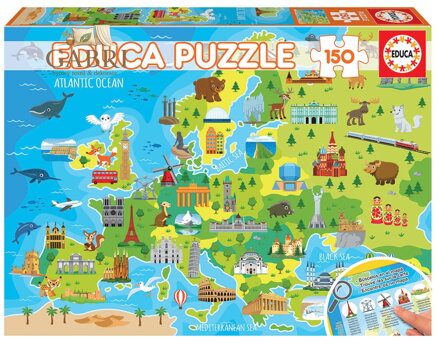 EDUCA Puzzle Mapa Evropy 150 dílků