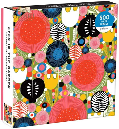 GALISON Čtvercové puzzle Oči v zahradě 500 dílků