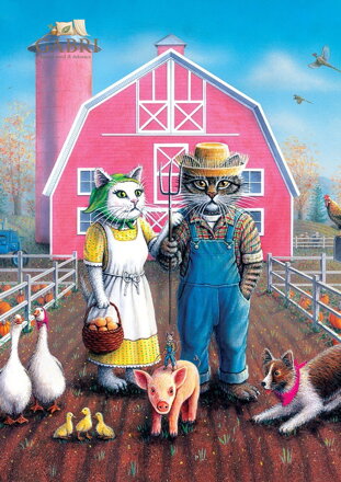 ART PUZZLE Puzzle Kočičí farmáři 260 dílků