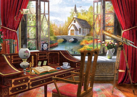 ART PUZZLE Puzzle Výhled z pracovny 500 dílků