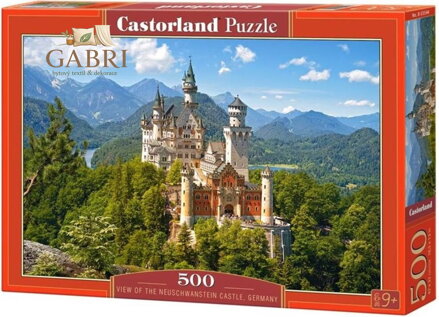 CASTORLAND Puzzle Výhled na zámek Neuschwanstein 500 dílků
