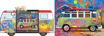 EUROGRAPHICS Puzzle v plechové krabičce Volkswagen Wave Hopper 550 dílků