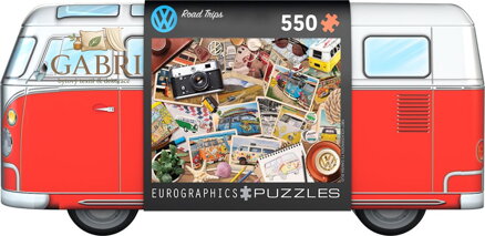 EUROGRAPHICS Puzzle v plechové krabičce Volkswagen Road Trip 550 dílků