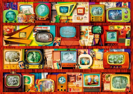 BLUEBIRD Puzzle Zlatý věk televize 1000 dílků