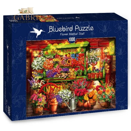 BLUEBIRD Puzzle Stánek s květinami 1000 dílků