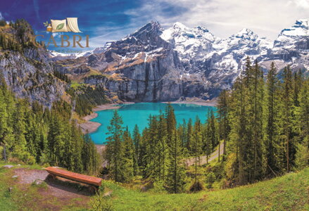 TREFL Puzzle Jezero Oeschinen, Alpy 1500 dílků