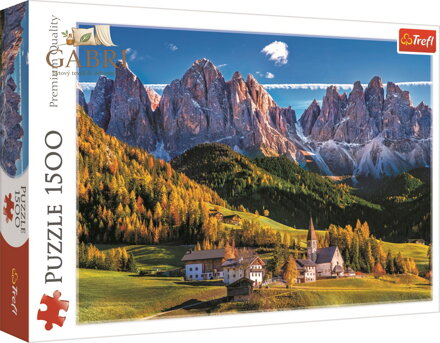 TREFL Puzzle Údolí Val di Funes, Dolomity 1500 dílků