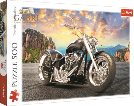 TREFL Puzzle Černá motorka 500 dílků