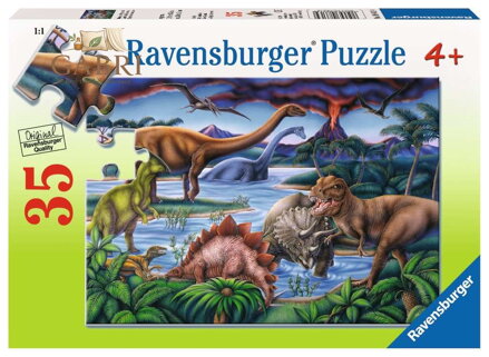 RAVENSBURGER Puzzle Dinosauři 35 dílků