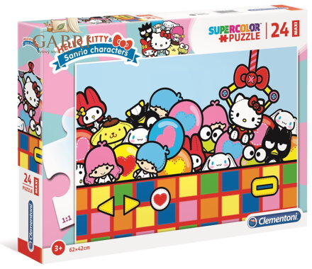CLEMENTONI Puzzle Hello Kitty MAXI 24 dílků