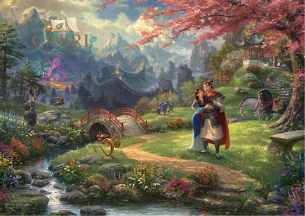 SCHMIDT Puzzle Mulan: Květy lásky 1000 dílků