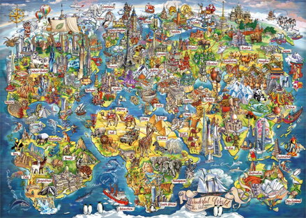 GIBSONS Puzzle Báječný svět 1000 dílků