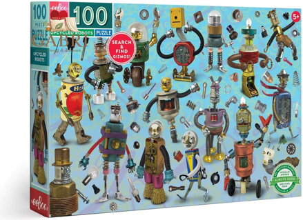 EEBOO Puzzle Roboti a součástky 100 dílků