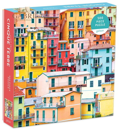 GALISON Čtvercové puzzle Pozdrav z Cinque Terre 500 dílků