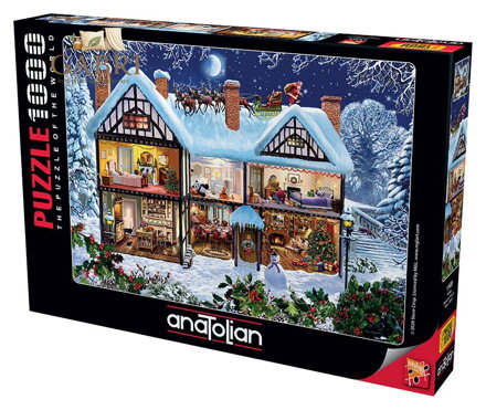 ANATOLIAN Puzzle Dům o Vánocích 1000 dílků