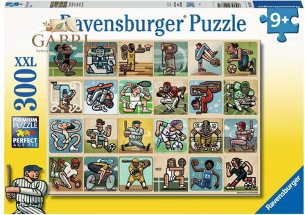 RAVENSBURGER Puzzle Úžasní sportovci XXL 300 dílků