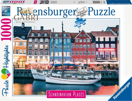 RAVENSBURGER Puzzle Kodaň 1000 dílků