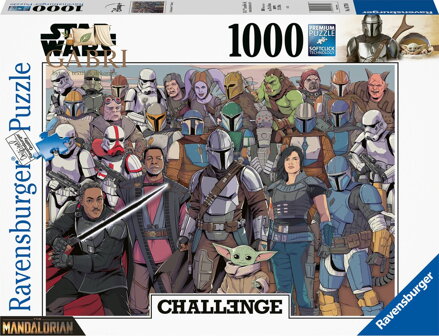 RAVENSBURGER Puzzle Challenge: Star Wars Baby Yoda 1000 dílků