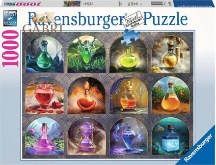 RAVENSBURGER Puzzle Kouzelné lektvary 1000 dílků