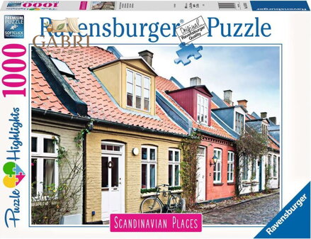 RAVENSBURGER Puzzle Domy v Aarhusu 1000 dílků