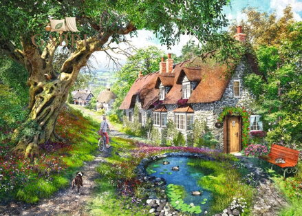RAVENSBURGER Puzzle Květinovou cestičkou 1000 dílků