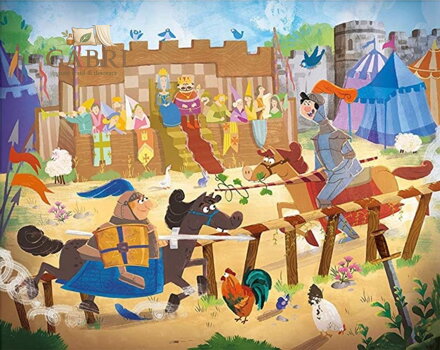 CLEMENTONI Puzzle Bylo nebylo: Rytířský turnaj 30 dílků