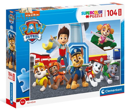 CLEMENTONI Puzzle Tlapková patrola: Správný tým MAXI 104 dílků