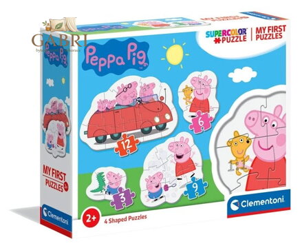 CLEMENTONI Moje první puzzle Prasátko Peppa 4v1 (3,6,9,12 dílků)
