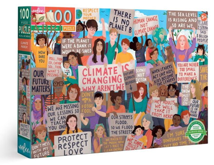 EEBOO Puzzle Protest za ochranu klimatu 100 dílků
