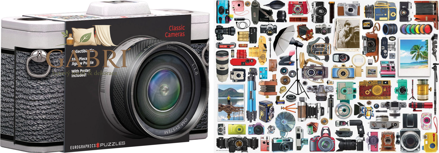 EUROGRAPHICS Puzzle v plechové krabičce Klasický fotoaparát 550 dílků