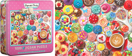 EUROGRAPHICS Puzzle v plechové krabičce Dortíková oslava 1000 dílků