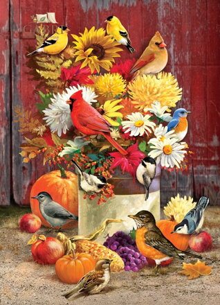 COBBLE HILL Puzzle Podzimní kytice 1000 dílků