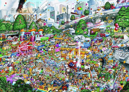 GIBSONS Puzzle Miluji prodej z kufru auta 1000 dílků