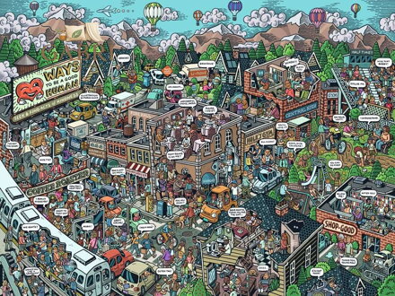 RAVENSBURGER Puzzle Každodenní laskavost XL 750 dílků