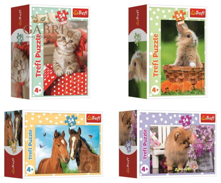 TREFL Displej Puzzle Roztomilá zvířátka 54 dílků (40 ks)