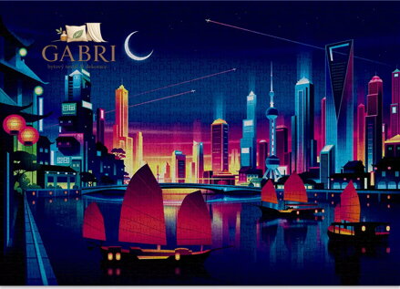 CLOUDBERRIES Puzzle Skyline 1000 dílků