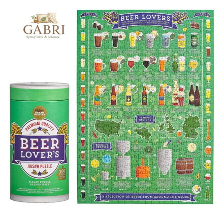 RIDLEY'S GAMES Puzzle Pro milovníky piva 500 dílků