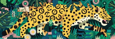 DJECO Panoramatické puzzle Leopard 1000 dílků
