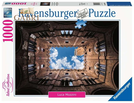 RAVENSBURGER Puzzle Cortile della Podestà, Palazzo Pubblico, Siena, Itálie 1000 dílků