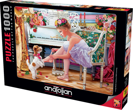 ANATOLIAN Puzzle Baletka a její štěně 1000 dílků