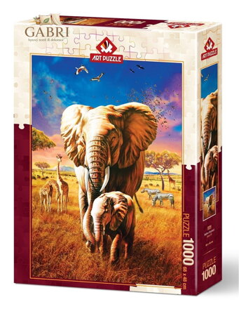ART PUZZLE Puzzle Sloní matka 1000 dílků