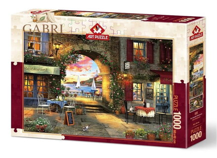 ART PUZZLE Puzzle Restaurace na pobřeží 1000 dílků