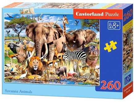 CASTORLAND Puzzle Zvířata ze savany 260 dílků