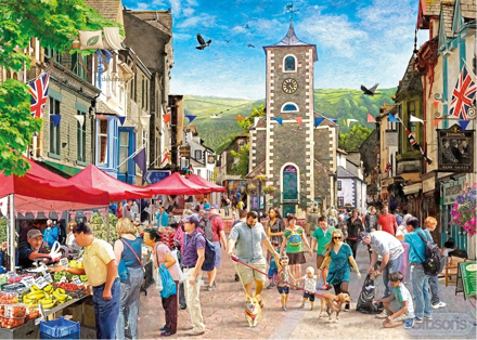 GIBSONS Puzzle Keswick, Anglie 1000 dílků