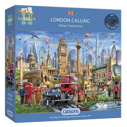 GIBSONS Puzzle Volání Londýna 1000 dílků