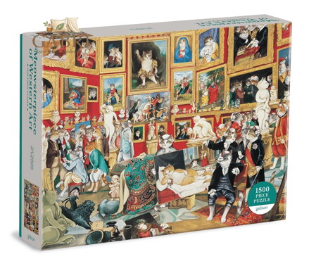 GALISON Puzzle Meowsterpiece: Galerie Uffizi 1500 dílků