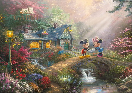 SCHMIDT Puzzle v plechové krabičce Mickey & Minnie 500 dílků