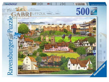 RAVENSBURGER Puzzle Útěk do Suffolku 500 dílků