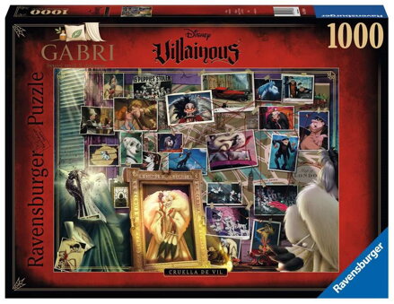 RAVENSBURGER Puzzle Disney Villainous: Cruella de Vil 1000 dílků